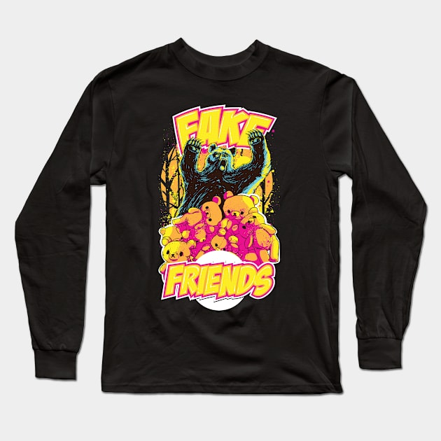 Fake Friends Long Sleeve T-Shirt by EllizClothing